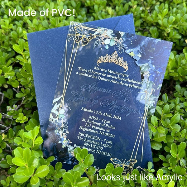 Pvc Invitation 0.5mm 5X7 PVC Invitations | Affordable Alternative to Acrylic Invitati ...