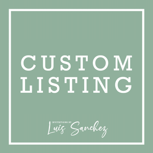 Custom Listing: 100PCS Gold Glitter Floral Laser Cut Pockets & Emerald Green Ribbons