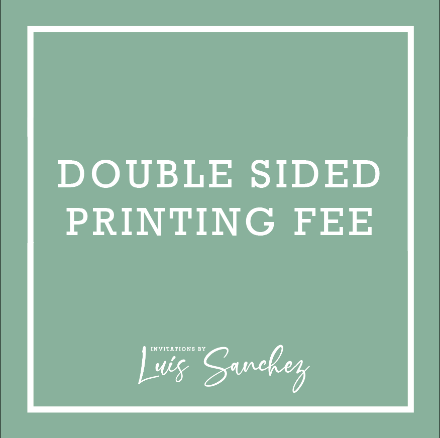 Double Sided Printing Fee
