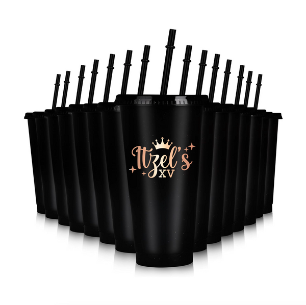 Personalized Quinceañera Cups (Sold by the Dozen)