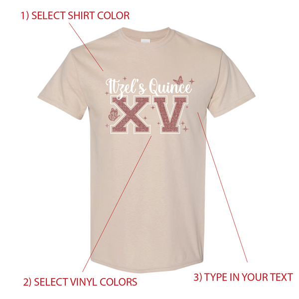 Personalized Quinceañera T-Shirt