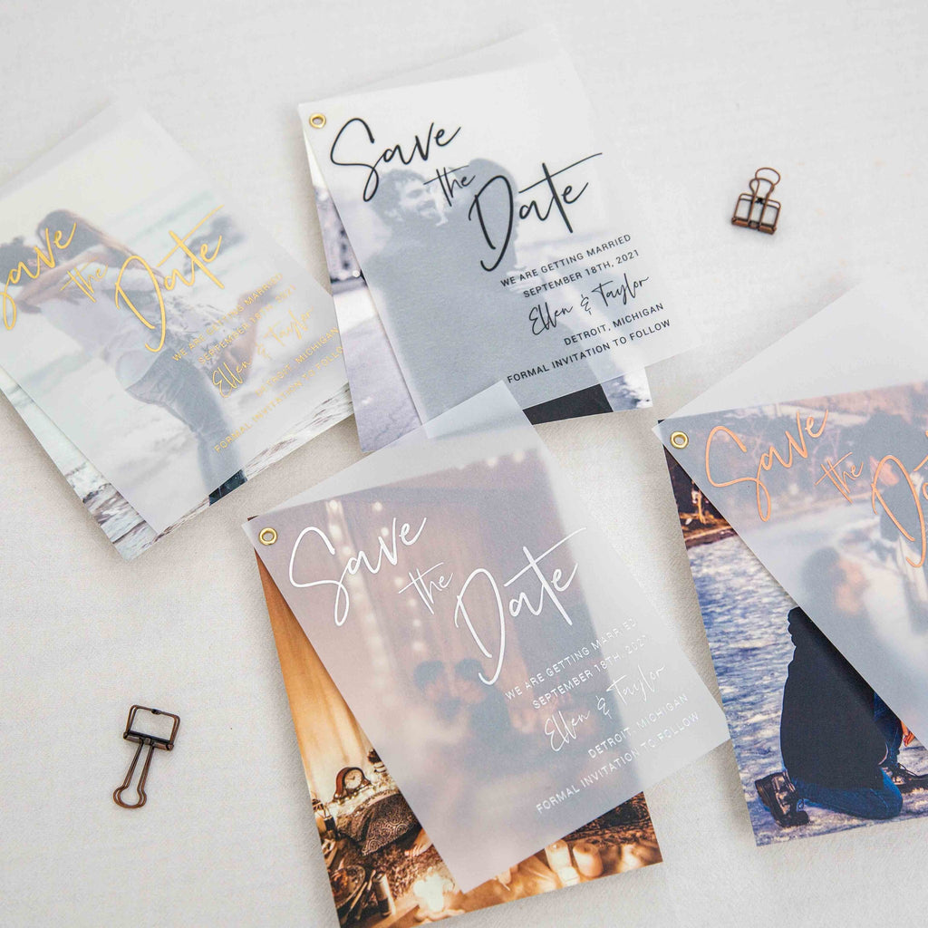 Custom Photo Foil Vellum Paper Layered Invitation with Ribbon – Invitations  by Luis Sanchez