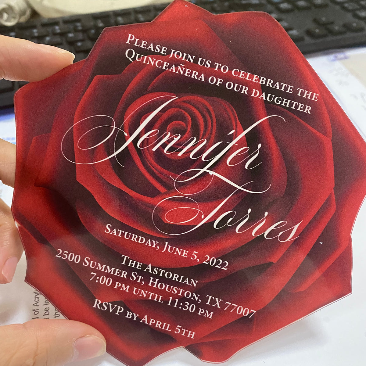 Red Roses For Invitations Red rose wedding invitations 60 photos - Vianawedding.com