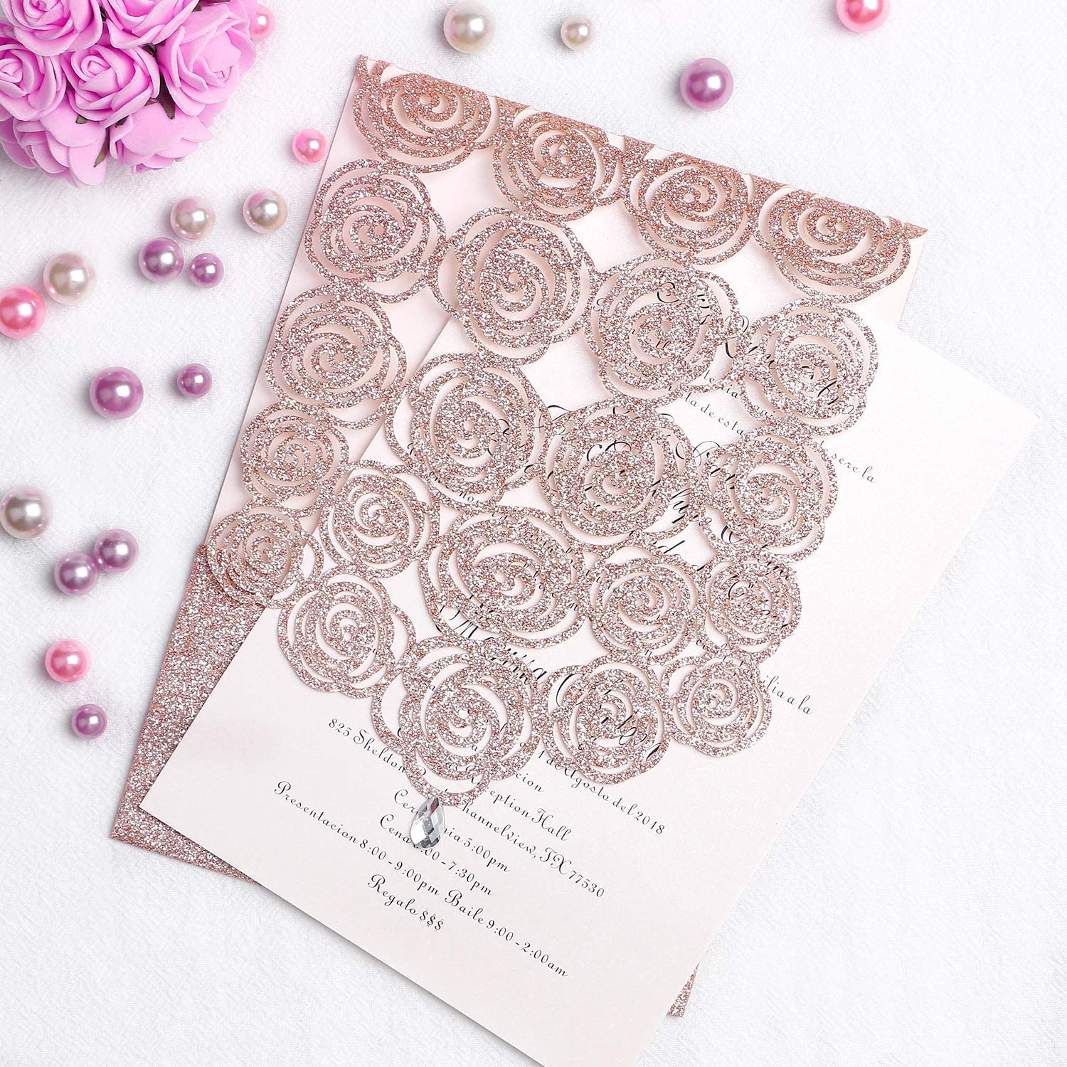 Rose Gold Invitations – Invitations by Luis Sanchez, image size:1500x1500
