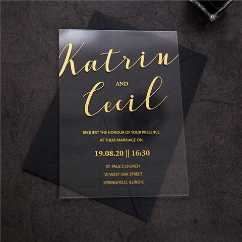 Custom Photo Foil Vellum Paper Layered Invitation with Ribbon – Invitations  by Luis Sanchez