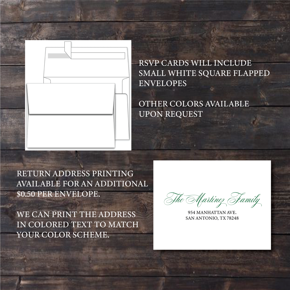 RSVP Cards & Response Envelopes – Invitations by Luis Sanchez
