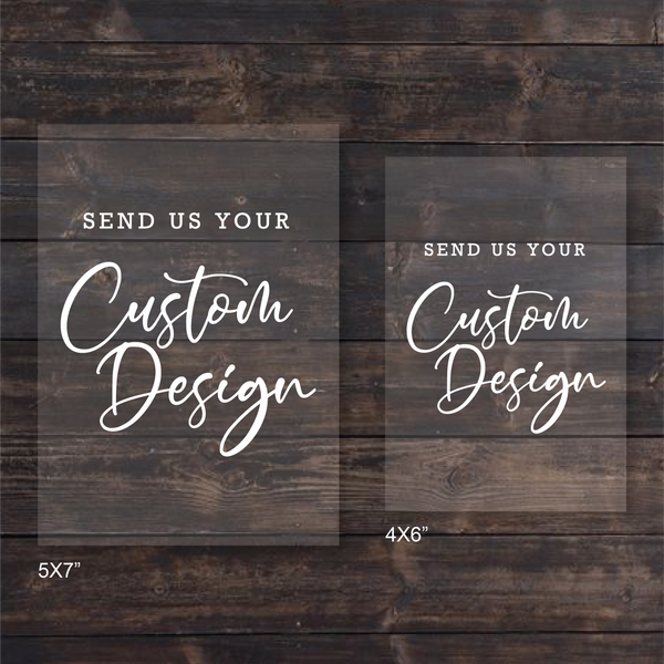 Custom Design Acrylic Invitation